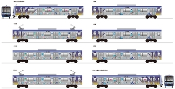 車内にメタモン出現？ みなとみらい線×ポケモン「ブクブクうみぞこの街」ラッピング電車が運行開始に！ この夏は直通列車で横浜へ！