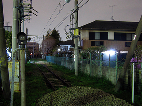 スナック引込線があったころを思い出しながら、陸上トラック状の線路や0系新幹線に似た試験車両に会いに