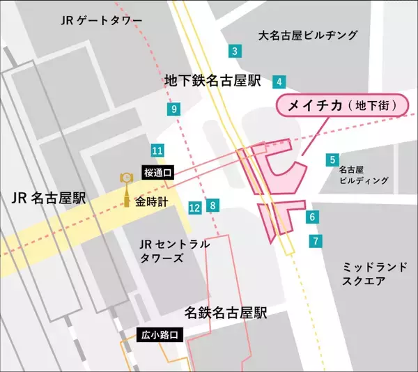 「地下鉄名古屋駅直結の地下街「メイチカ」が9月4日リニューアル！宝くじの「聖地」や東海エリア初出店のつけめん専門店など17店舗が集結」の画像