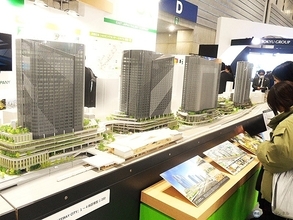 「品川開発プロジェクト」の大型模型が来場者の目を奪う　SCビジネスフェアに全国のJRや私鉄が出展（神奈川県横浜市）