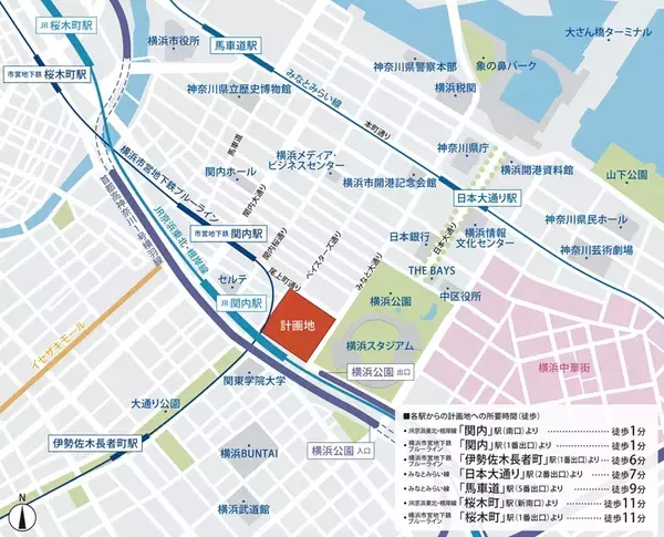 「横浜スタジアム隣「BASEGATE横浜関内」を徹底解剖！フードホールや有隣堂の新業態、ライブビューイングアリーナなど3/19開業」の画像