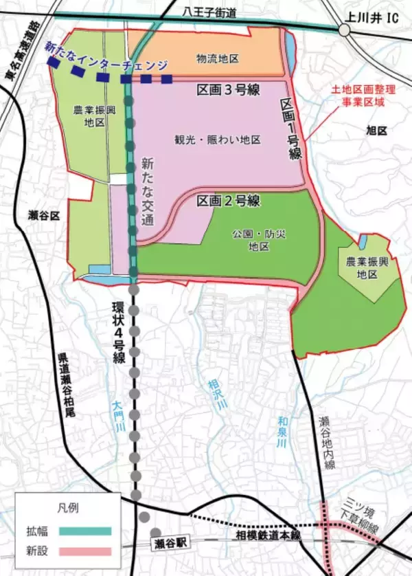 「横浜でディズニーランド規模の “新テーマパーク” 計画が進行中！相鉄駅からの新交通、東名高速の新IC＋次世代物流で横浜･上瀬谷が未来都市に」の画像