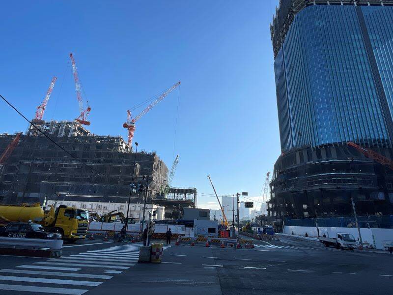 高輪ゲートウェイ駅前の開発進捗 2024年1月版①　JR東日本・品川開発プロジェクト「TAKANAWA GATEWAY CITY」