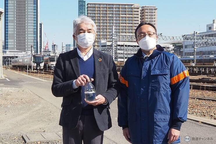 新型特急「HC85系」が次世代バイオディーゼル燃料で動いた　JR東海が実用性検証試験公開　ユーグレナ社の燃料に着目した理由は