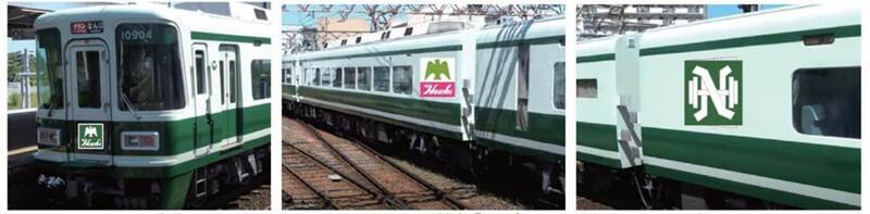 南海ホークス球団歌が難波駅の発車メロディーに！ 創業140周年記念で「サザン」復元塗装車に球団マークの表示も（12/3スタート）