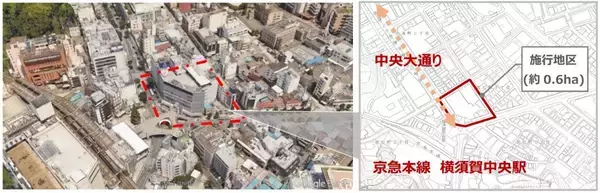 「横須賀中央駅前の再開発で33階建て超高層タワー誕生！駅直結130mのタワーに京急EXイン進出で商･宿･住が融合【2029年竣工予定】」の画像