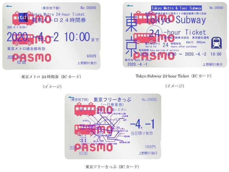 東京フリーきっぷ がsuica Pasmoで利用可能に 東京メトロ24時間券 Tokyo Subway Ticket もpasmo対応 3 14 2020年2月26日 エキサイトニュース