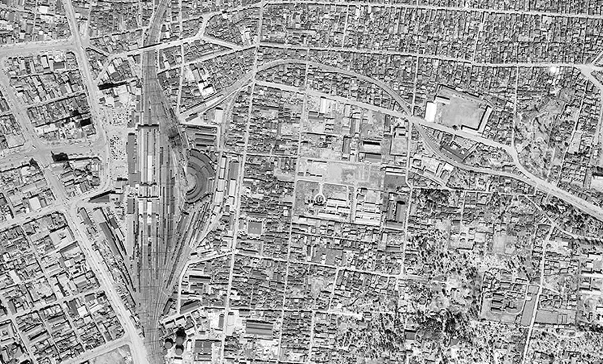 昭和 50年代 地図 仙台 いまじゃ想像できない 1961年の仙台駅 巨大扇形