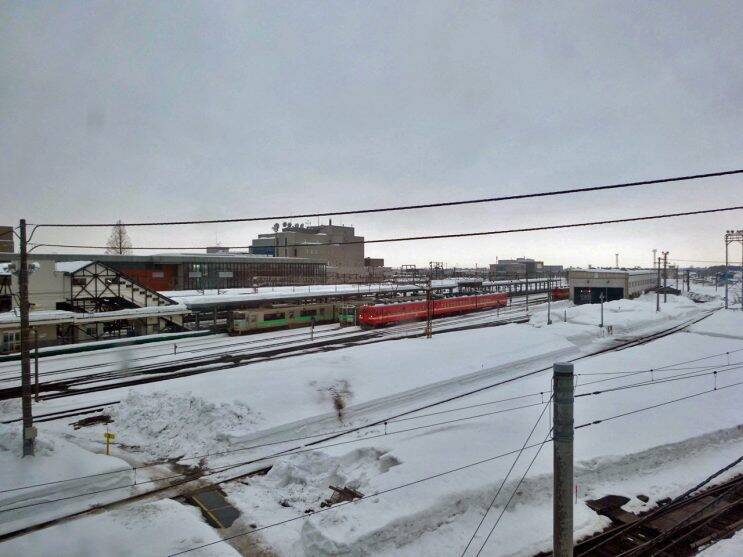 雪景色　静かに時間が流れます【50代から始めた鉄道趣味】261