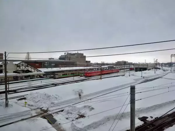 「雪景色　静かに時間が流れます【50代から始めた鉄道趣味】261」の画像