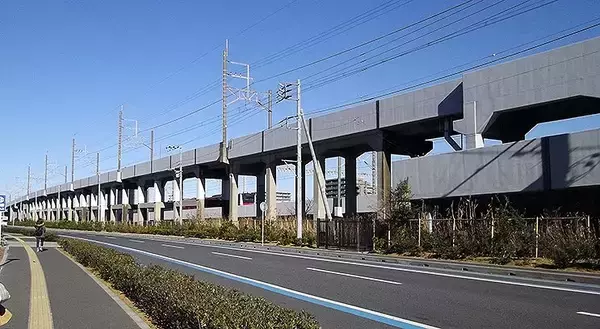 「京葉線 新習志野～海浜幕張 新駅2023年開業、2面2線の2階層構造で駅舎はイオン側に 駅名は……」の画像