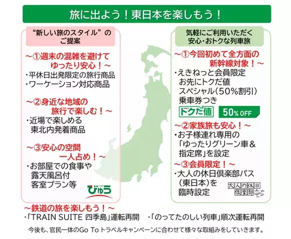 全方面の新幹線・一部特急列車が対象「お先にトクだ値スペシャル（50％割引）」発売へ　JR東日本