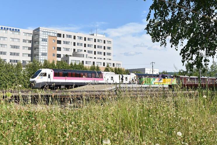 田園風景の中をのんびり・ゆっくり走る　富良野・美瑛ノロッコ1号乗車記【5】　富良野編