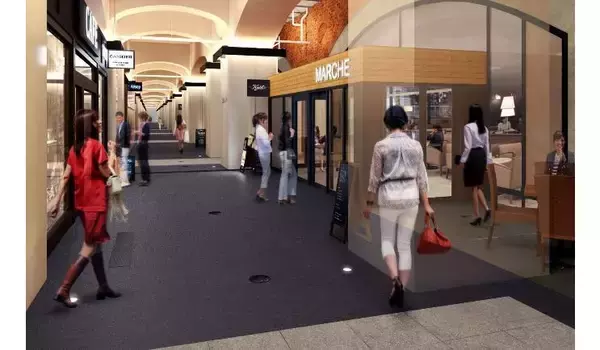 「有楽町～新橋間の煉瓦アーチ 高架下空間に『日比谷ＯＫＵＲＯＪＩ』9月開業 大人な雰囲気の商業空間」の画像