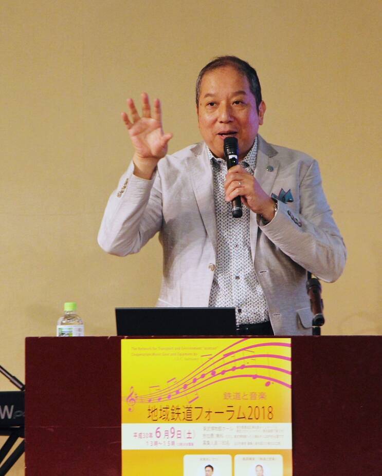 【取材ノートから】駅メロで鉄道の旅を楽しく　向谷実さんの講演から　鉄の作曲家に必要なのは実は説得力？ 九州新幹線は上級リスニングルームになる可能性大！【No.2】