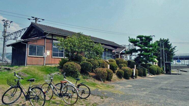 四辻駅　松の木がシンボル？【木造駅舎巡礼02】山陽本線