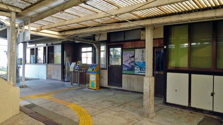 安芸津駅　50年前の壁画【木造駅舎巡礼03】呉線