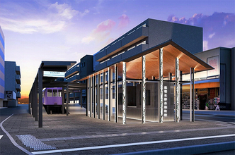 京福電気鉄道 嵐山線 北野白梅町駅に新駅舎、2021年3月 供用開始