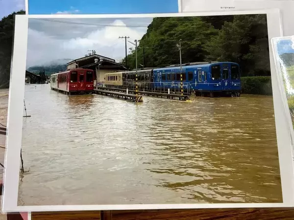 「「くま鉄」の水没したきっぷを切り絵アートにリサイクル　「田園シンフォニーをもう一度」発売」の画像