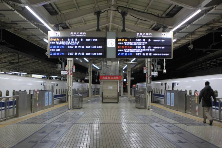 1/14関西緊急事態宣言のきょう、新幹線のぞみ1号 東京6時発のリアル