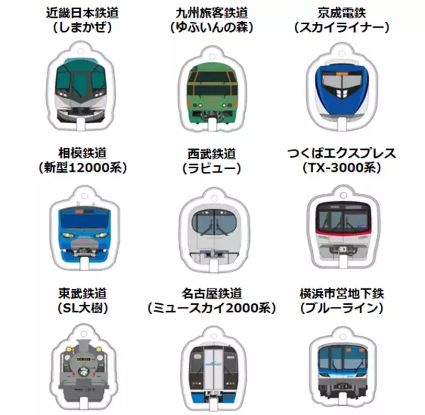 「ファミリーマートでドリンク買って人気鉄道車両キーホルダーをゲット！」の画像