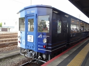 京都鉄博で「藍よしのがわトロッコ」特別展示　２～３月