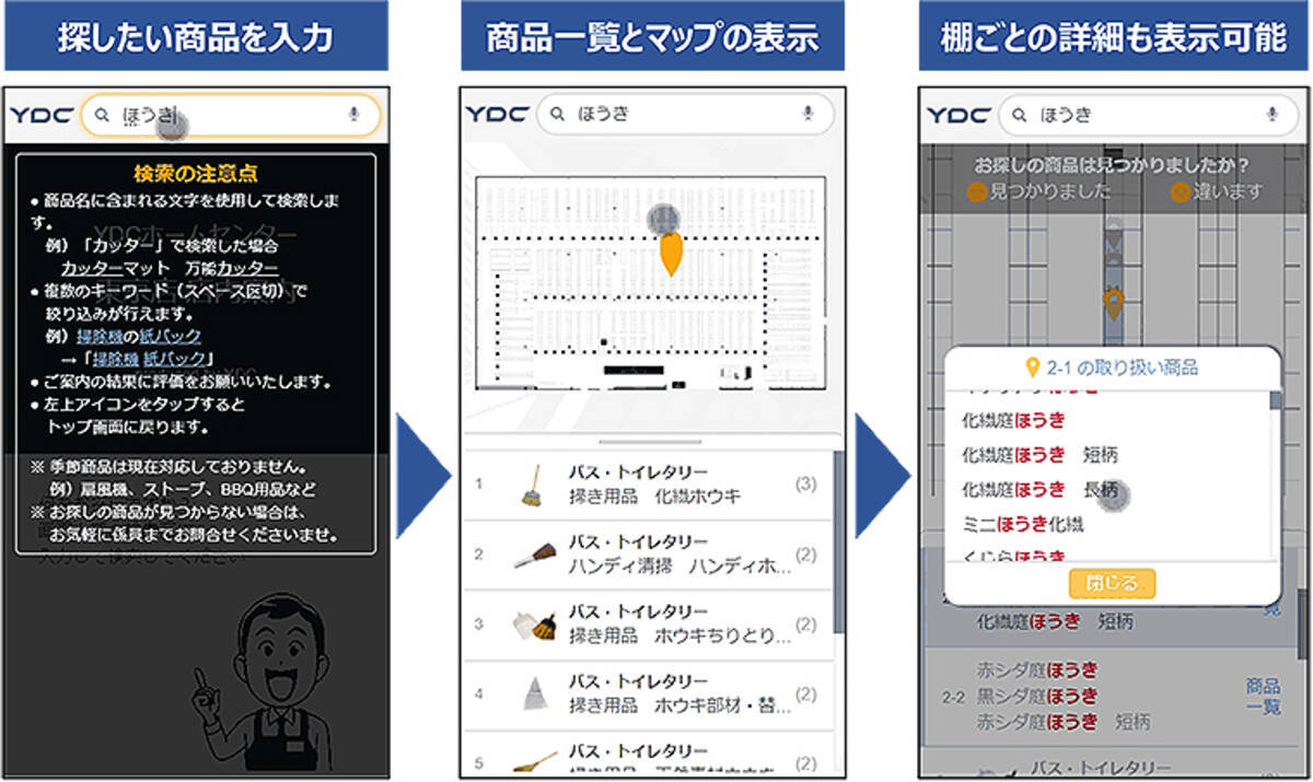 商品がすぐみつかる売場案内 Floorguider For Retail で客と店員の非接触化を実現 買い物時間も短縮 21年2月日 エキサイトニュース