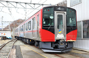 しなの鉄道 新型車両 SR1系200番台 S203 S204 編成、屋代駅構内を単独で初走行