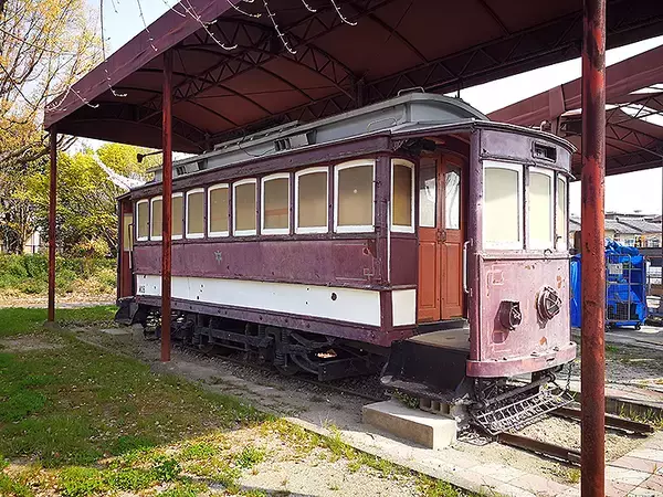 「日本初、京都市電 N電 が復元されて法要施設に！ 大覚寺の保存車両が大阪府交野市ハピネスパーク交野霊園で“再稼働”」の画像