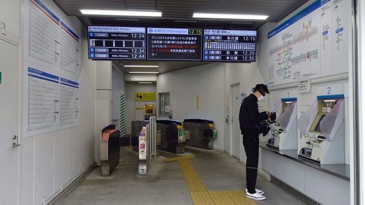 変身中の沼袋駅です【駅ぶら04】新宿線19