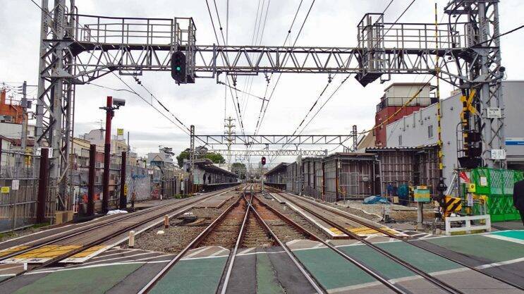 変身中の沼袋駅です【駅ぶら04】新宿線19