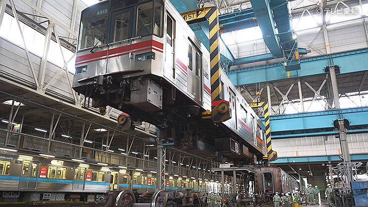 野球場の地下に2層ある車両基地、テレビ愛知 9/4放送番組でも出てくるか