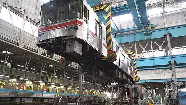 「野球場の地下に2層ある車両基地、テレビ愛知 9/4放送番組でも出てくるか」の画像