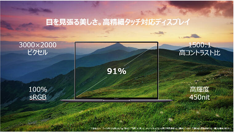 HUAWEI MateBook X Pro 2021 と2週間＿薄くて軽くていいサイズ、高精細＆高音質とハイスペック性能で快適作業