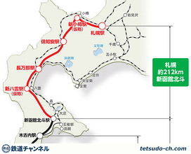 函館線 倶知安駅 新ホームを転車台側に設置 10/31供用開始、北海道新幹線 建設工事むけ
