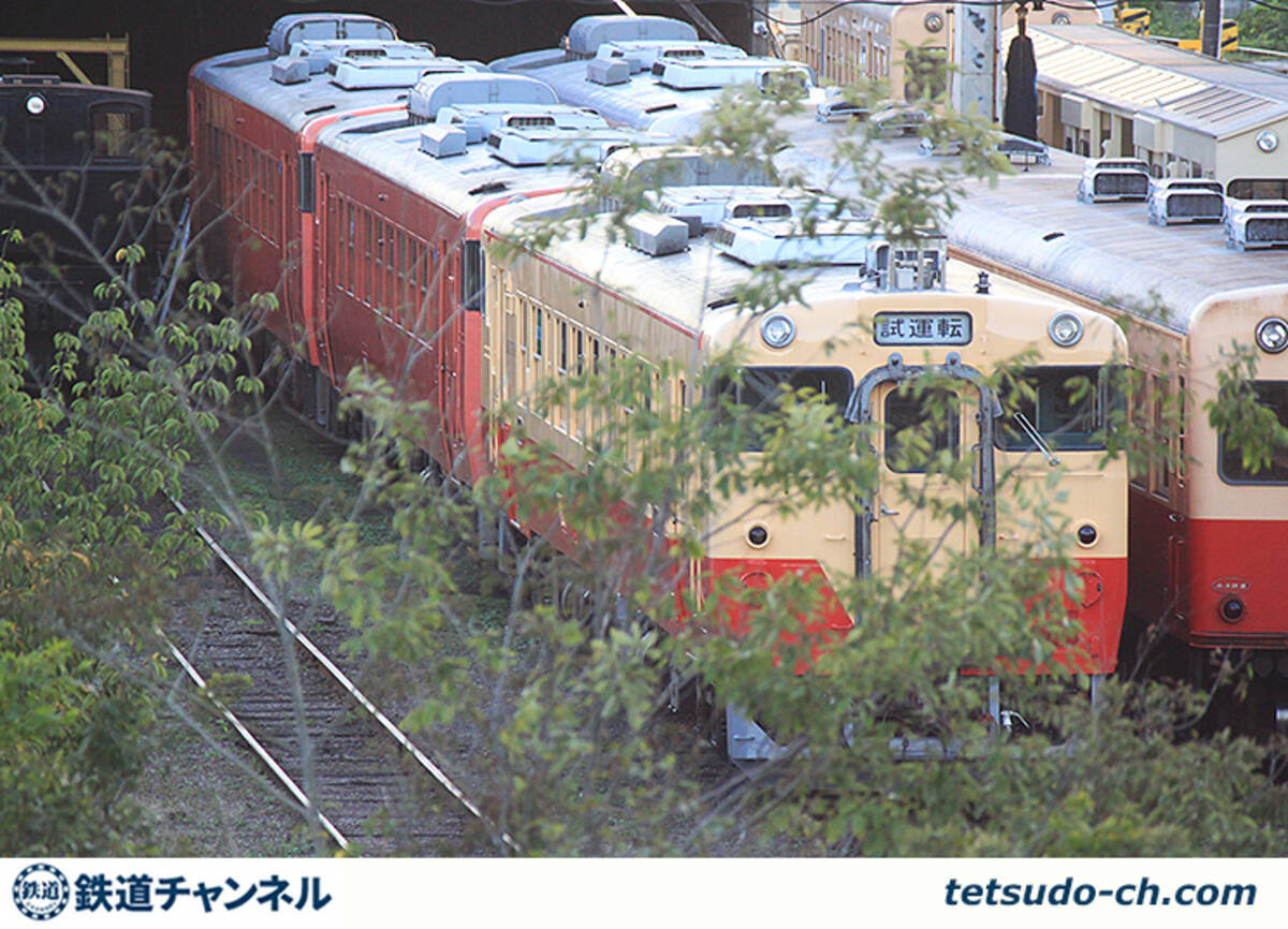 5両のキハ40がそろう小湊鐵道 五井機関区の夕方 フォトレ 21年9月29日 エキサイトニュース