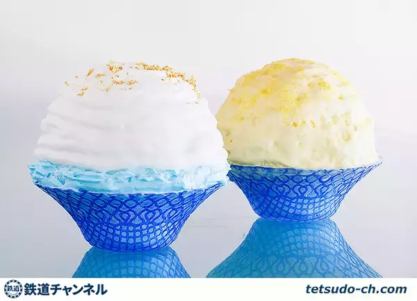 新幹線N700Sとドクターイエローに見える？ かき氷新幹線 10/1 ホテル日航奈良に登場！ JR東海とのコラボで東海道新幹線開業記念日に