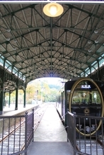 叡山電車の混雑具合と八瀬比叡山口の紅葉の色づき具合＿11月6日 土曜日