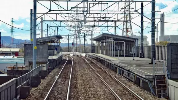 「登り切ると駅【私鉄に乗ろう89】愛知環状鉄道線 その13」の画像