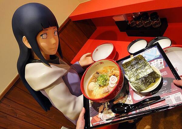 うずまきナルトと日向ヒナタが初デートしたラーメン屋で実食 疑似体験 富士急ハイランド Naruto Boruto 富士 木ノ葉隠れの里 19年7月27日 エキサイトニュース