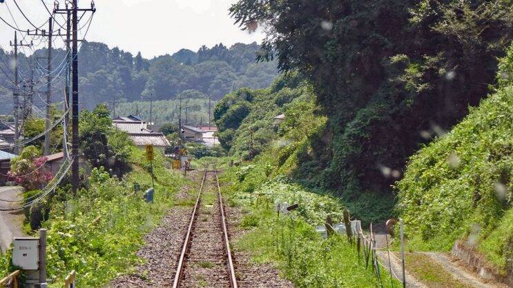 ありえね〜　駅出入口に蜘蛛の巣！　水郡線全駅28【50代から始めた鉄道趣味】217
