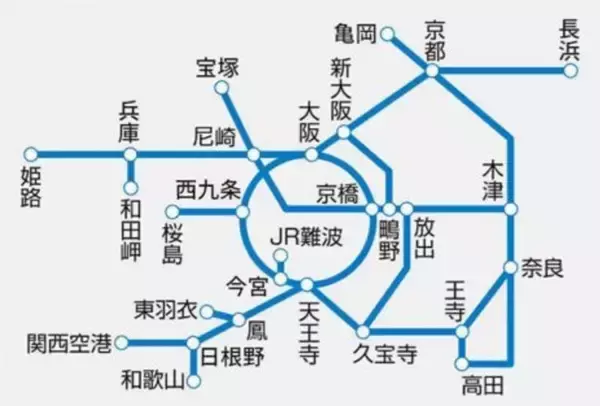 「JR関西エリアが1日乗り放題！長浜〜姫路まで行ける、WESTERポイント限定のお得なQRチケットを発売（JR西日本）」の画像