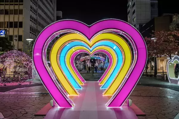 「静岡で冬のイルミネーションと絶景夜景を！”おまちハートファンタジー”と富士山を望む日本夜景遺産、”静岡おでん”まで冬の夜を満喫」の画像