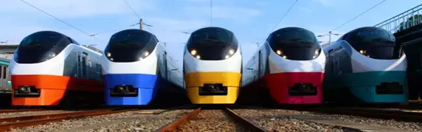 勝田車両センターでE657系「フレッシュひたち」リバイバルカラー車両撮影会　夜に「6色」並ぶ企画も