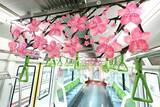 「山手線の車内が“夢の桜”で満開に！4099人の想いを乗せた”Dreamトレイン”運行中、市原隼人やミャクミャクなど著名人11名のメッセージも」の画像1