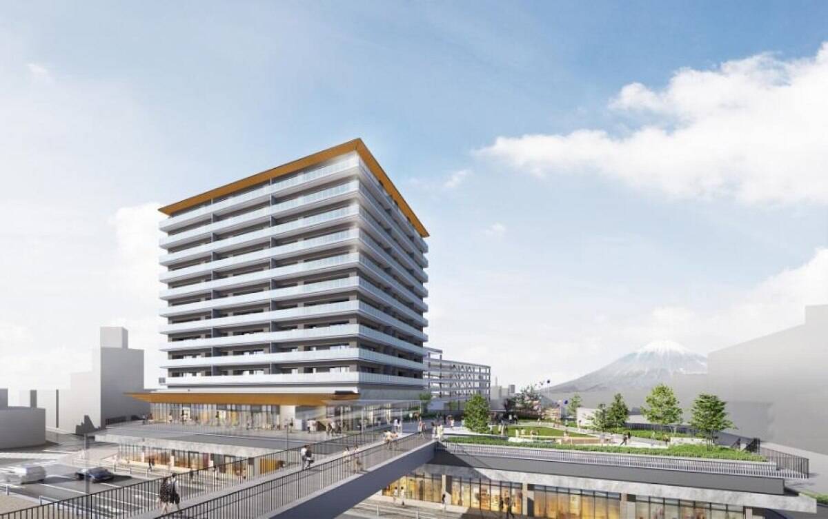 JR富士駅北口が劇的リニューアル！公共交通乗り場を集約＆ “富士山を望む屋上テラス”を備えた「新駅前公益施設」と商業･住居などの「複合ビル」