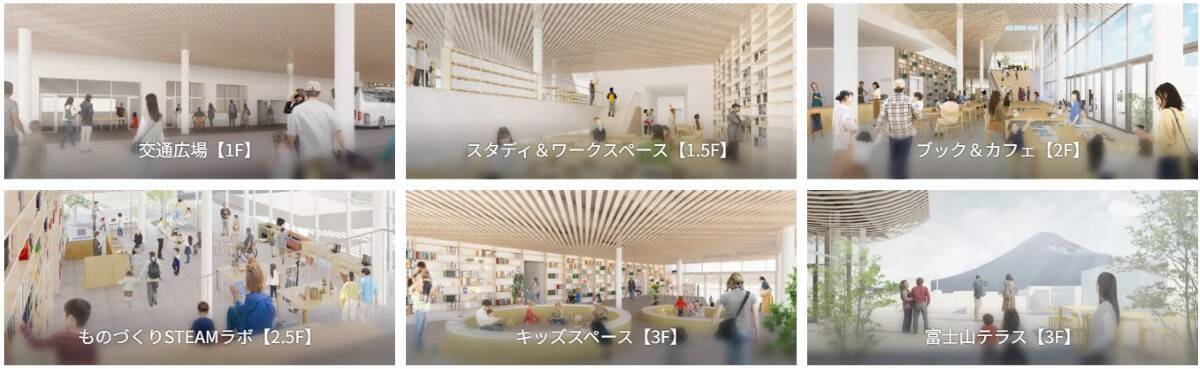 JR富士駅北口が劇的リニューアル！公共交通乗り場を集約＆ “富士山を望む屋上テラス”を備えた「新駅前公益施設」と商業･住居などの「複合ビル」