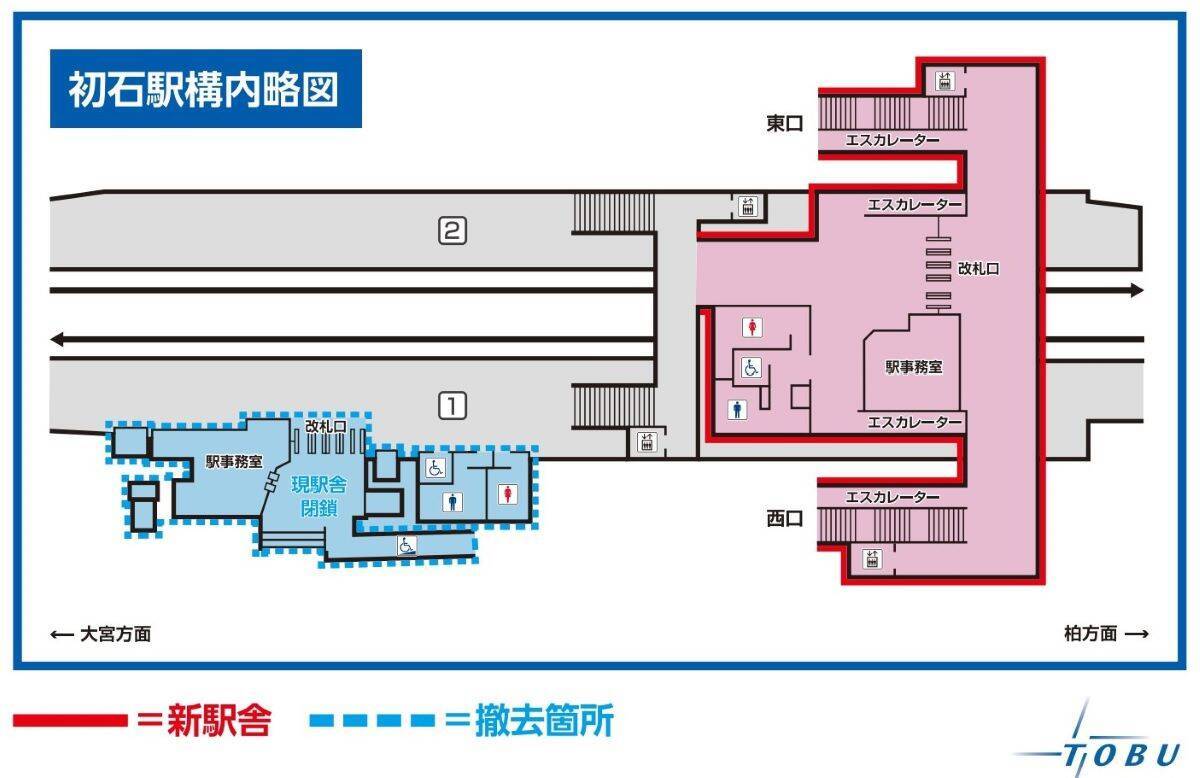 東武･初石駅に待望の「東口」誕生！橋上駅舎化で改札へのアクセスが便利に【12/21供用開始】東武アーバンパークライン