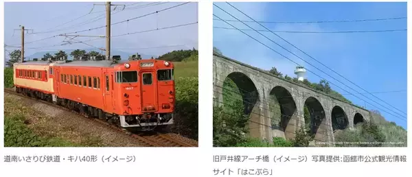 「今しか乗れない！北海道･東北新幹線ダブル周年記念号が運行！廃止直前「仁山駅」訪問や国鉄色キハ40形に乗れる函館ツアーが発売中」の画像