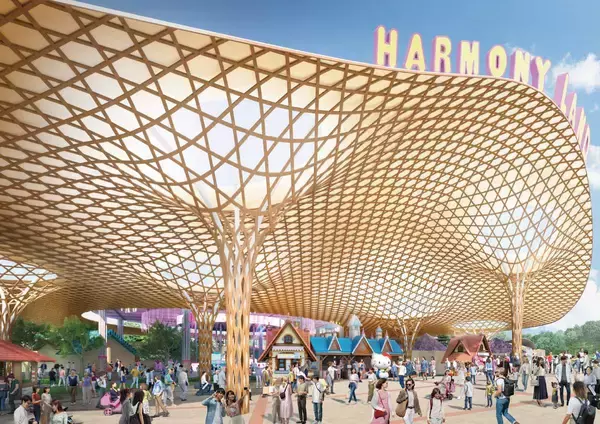 「キティと一緒の滞在型テーマパーク･リゾート構想！ホテルや大屋根建設など「天空のリゾート」化で大分ハーモニーランドが生まれ変わる！」の画像